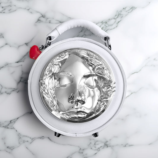 White Sam bag - Natural chrome Anna decor